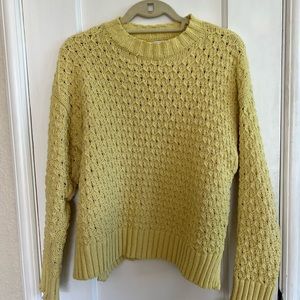 Yellow knit sweater
